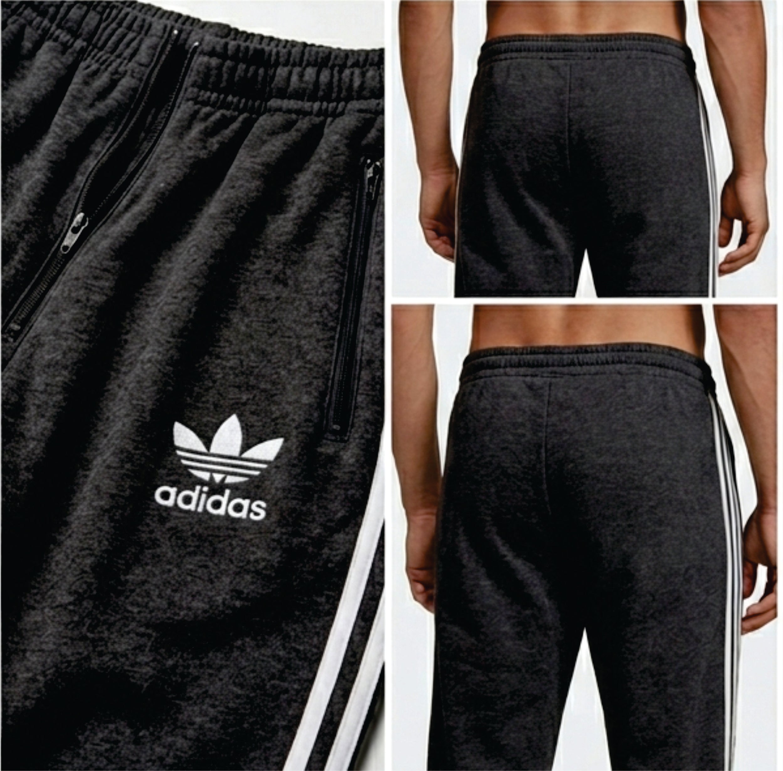 Men's 3-Stripes Regular Fit Track Pants Gray Color - bebold