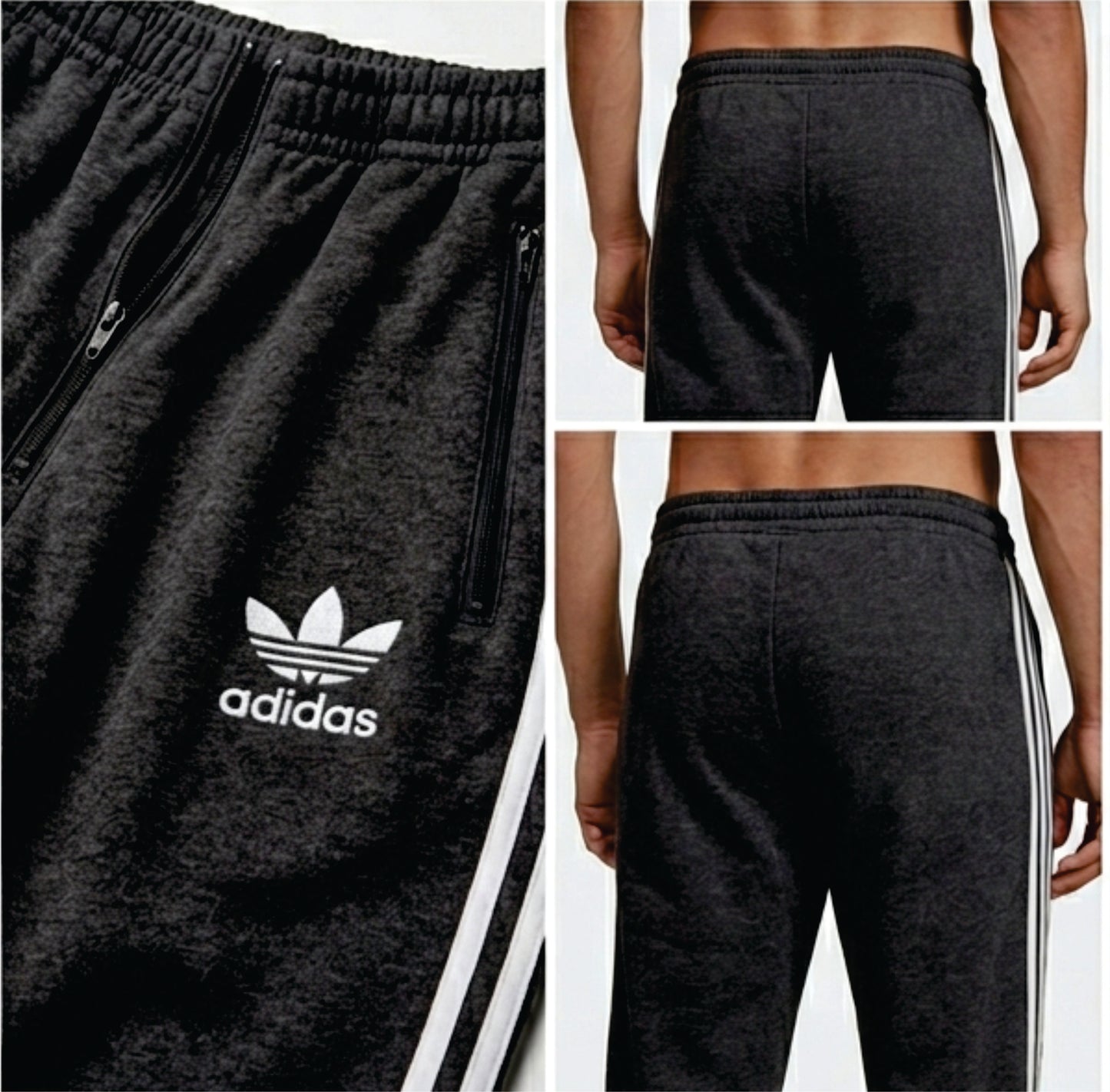 Men's 3-Stripes Regular Fit Track Pants Gray Color - bebold