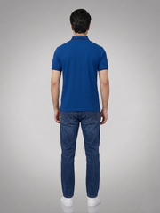 Performance Polo Tee - Cotton | Royal Blue | Quick-Dry and UV Protection
