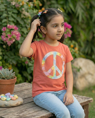 100% Cotton Unity  Printed T-Shirt for Girls | Soft Single Jersey | Sizes 2T to 16