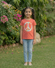 100% Cotton Unity  Printed T-Shirt for Girls | Soft Single Jersey | Sizes 2T to 16