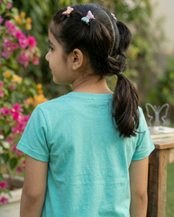 100% Cotton Dad King Printed T-Shirt for Girls | Soft Single Jersey | Sizes 2T to 16