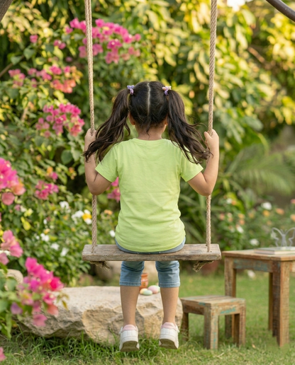 100% Cotton Donut Kitty Printed T-Shirt for Girls | Soft Single Jersey | Sizes 2T to 16