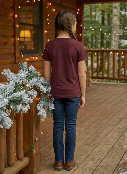 100% Cotton Ginger Cookie Printed T-Shirt for Girls | Soft Single Jersey | Sizes 2T to 16