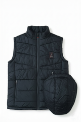 Black Elegant Sleeveless & Removable Jacket - Bebold