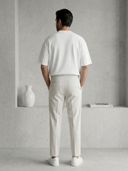 100% Pure Cotton Oversized T-Shirts for Men & Women-White