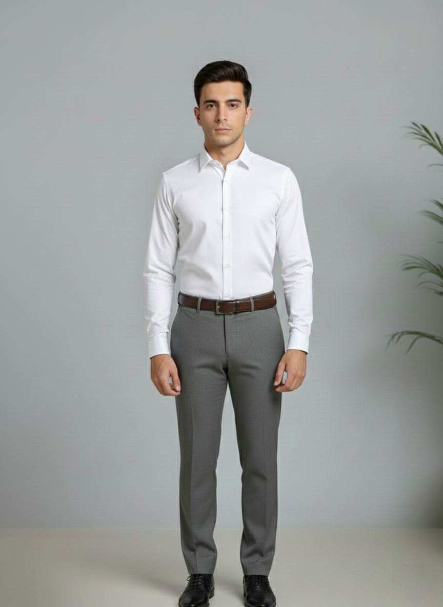 Off White Formal Shirt-Bebold