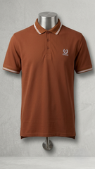 Classic Polo Tee Shirt -Brown Color
