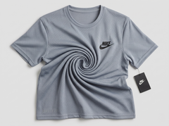 Gray Mesh Stretch Sports T‑Shirt – BeBold