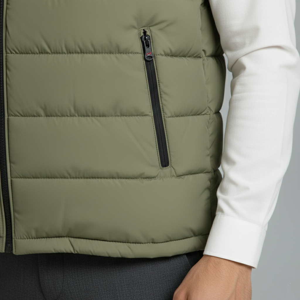 Sea Green Elegant Sleeveless & Removable Jacket - Bebold