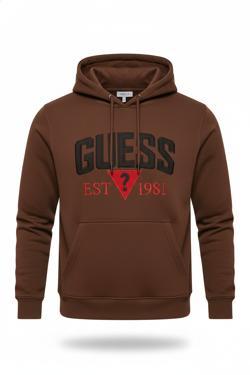 Brown Comfortable Hoodie Withe Unique Style -Bebold