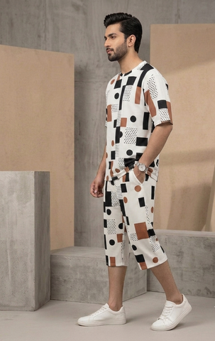 T-Shirt Printed + Shorts – Summer Wear (WYTS103)