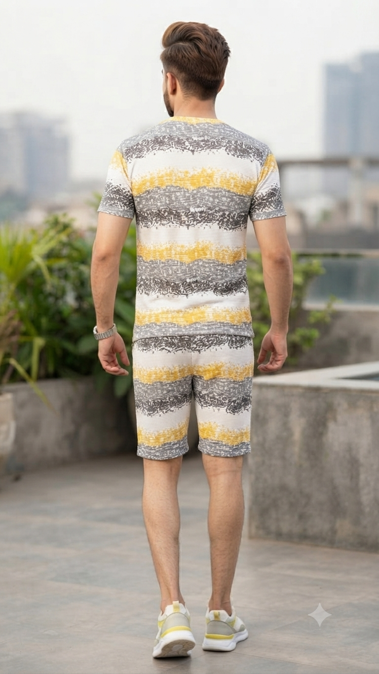 T-Shirt Printed + Shorts – Summer Wear (WYTS101)