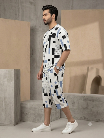 T-Shirt Printed + Shorts – Summer Wear (WYTS105)