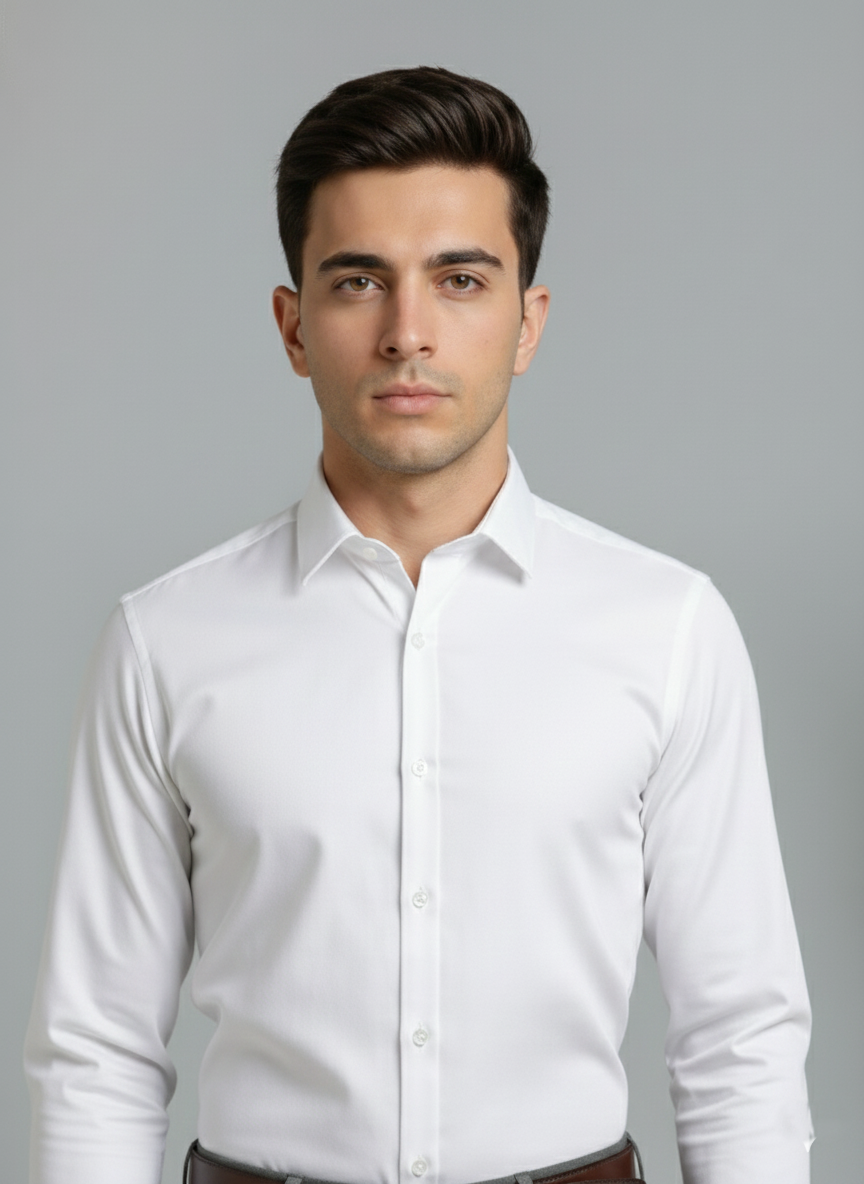 Off White Formal Shirt-Bebold