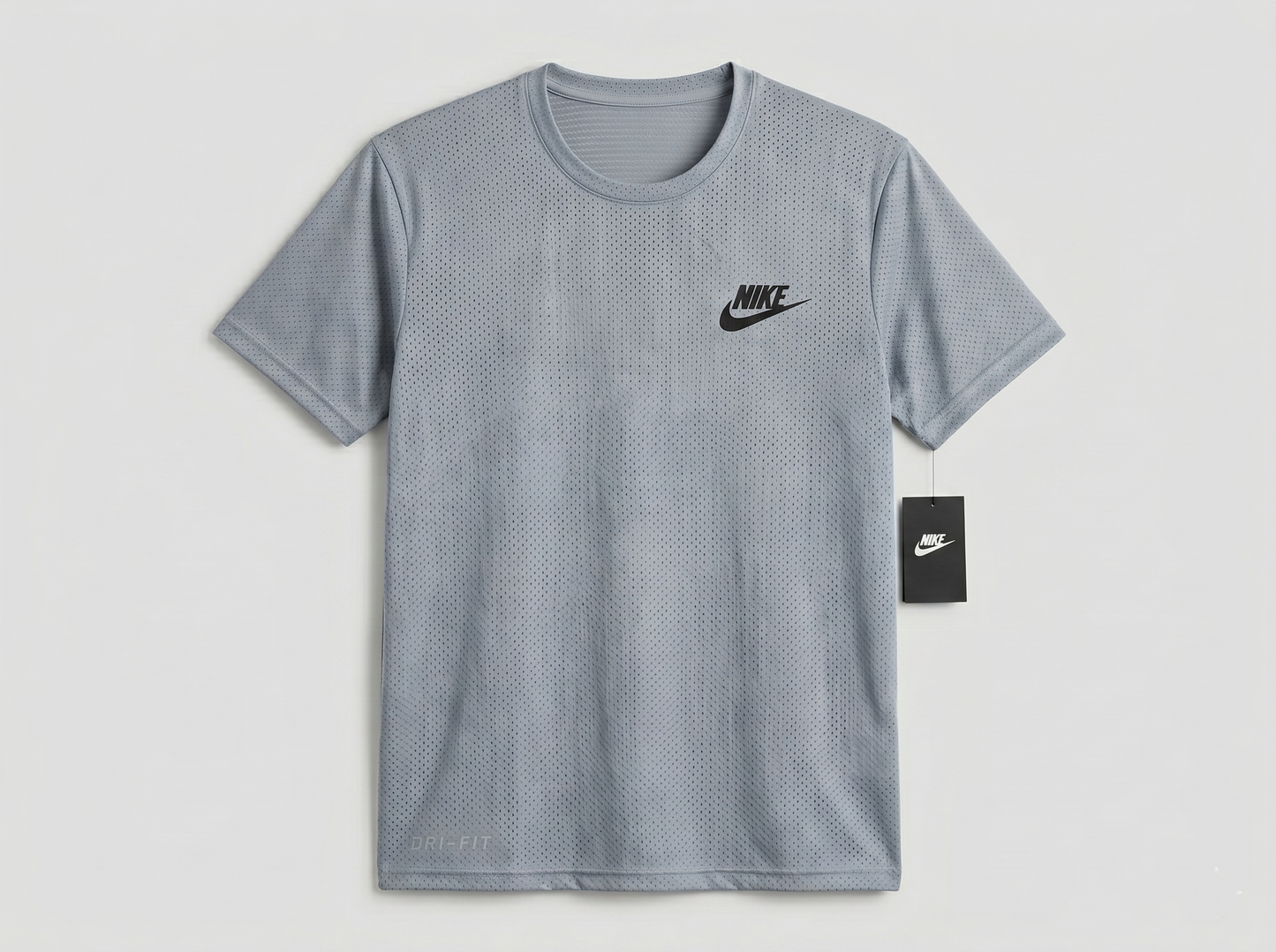 Gray Mesh Stretch Sports T‑Shirt – BeBold