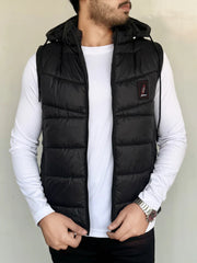 Black Elegant Sleeveless & Removable Jacket - Bebold