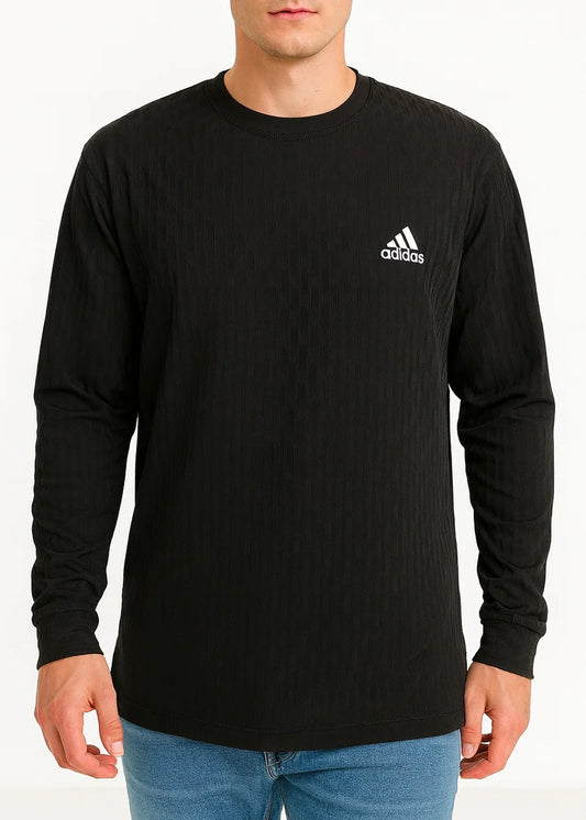Black Active Wear Crew Neck Long Sleeve Shirt - Bebold