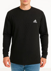 Black Active Wear Crew Neck Long Sleeve Shirt - Bebold