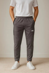 Gray Waffle Fit Trouser - Bebold