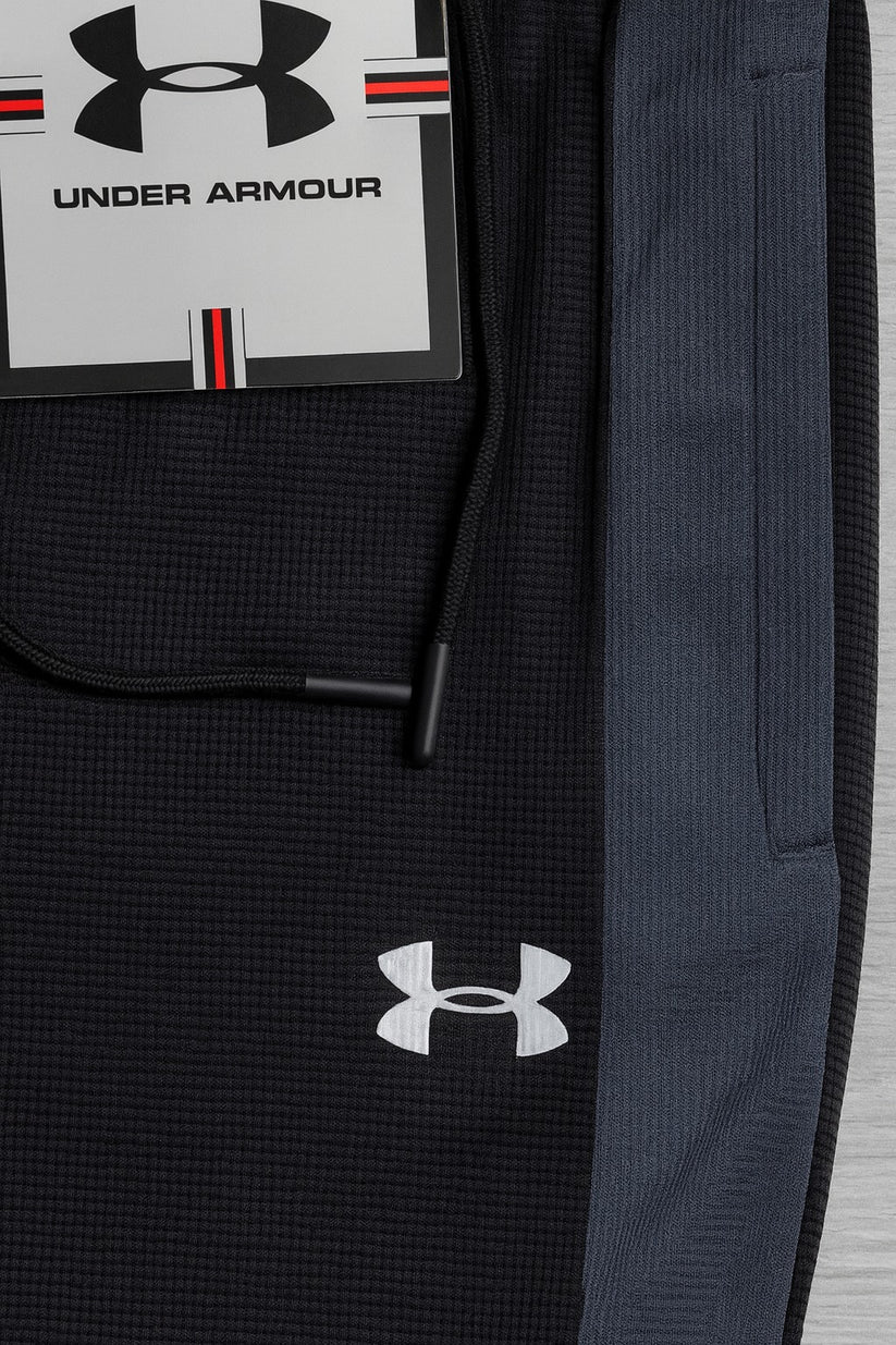 Black Waffle Fit Trouser - Bebold