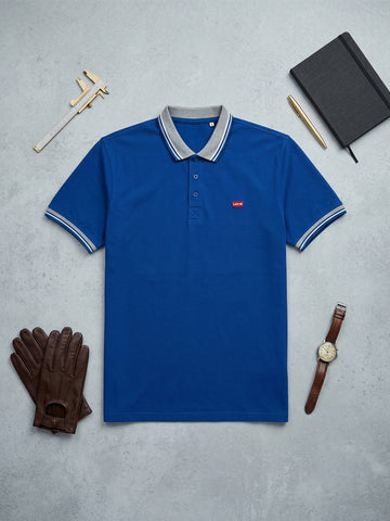 Zink Jacquard Collar Polo Shirts - Cotton| UV Protection