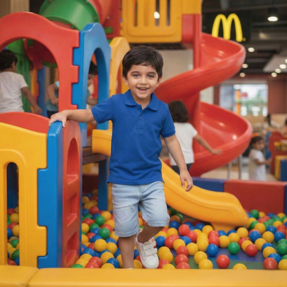 100% Cotton Royal Blue for Kids (9 Months - 5 Years) - Skin Friendly & Regular Fit