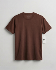 Brown Mesh Stretch Sports T‑Shirt – BeBold