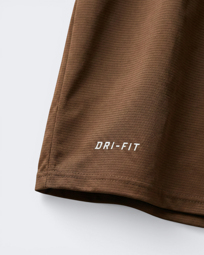 Premium Brown Dry Fit Tee | Gym & Casual Wear