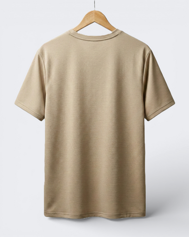 Premium Beige Dry Fit Tee | Gym & Casual Wear