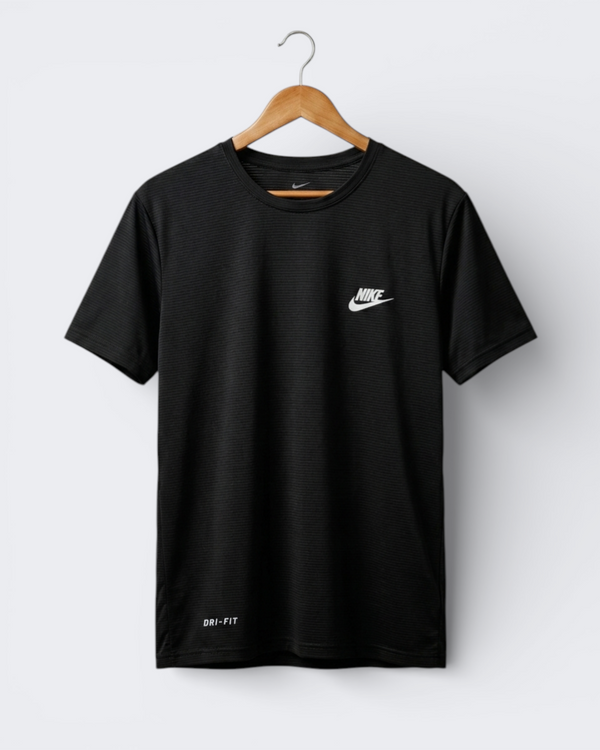 Premium Black Dry Fit Tee | Gym & Casual Wear