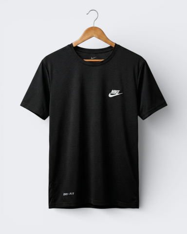 Premium Black Dry Fit Tee | Gym & Casual Wear