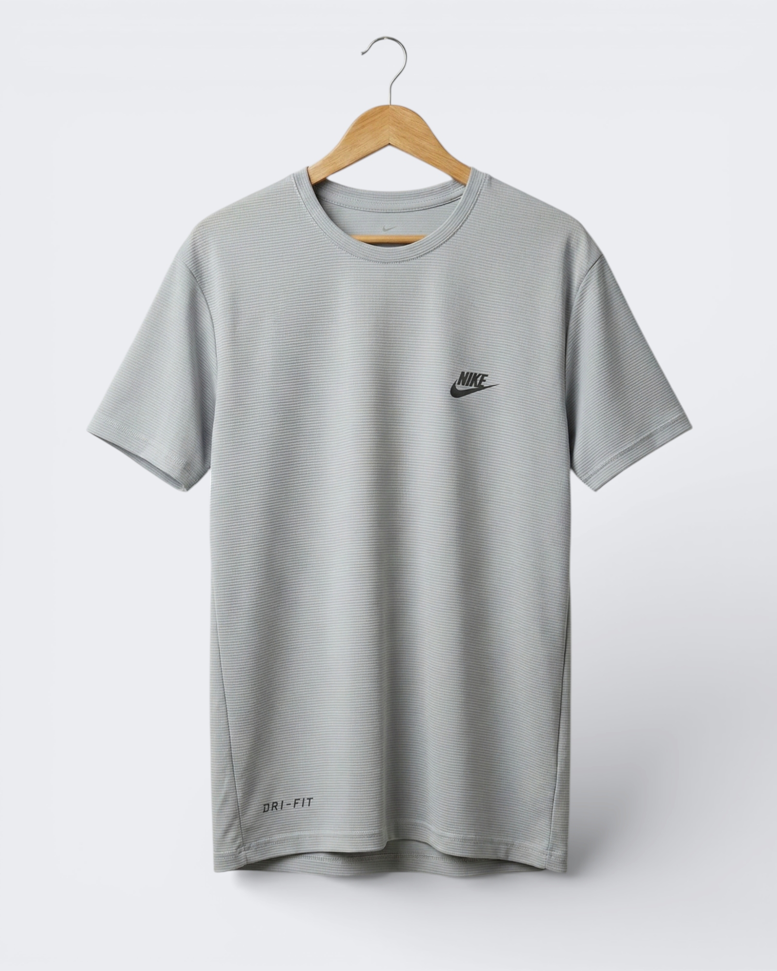 Premium Gray Dry Fit Tee | Gym & Casual Wear