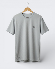 Premium Gray Dry Fit Tee | Gym & Casual Wear
