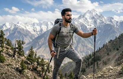 Premium Gray Dry Fit Tee | Gym & Casual Wear