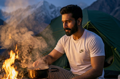 Premium Off White Dry Fit Tee | Gym & Casual Wear