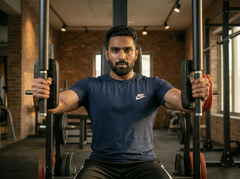 Premium Navey Blue Dry Fit Tee | Gym & Casual Wear