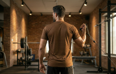 Premium Brown Dry Fit Tee | Gym & Casual Wear