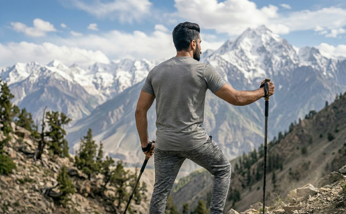 Premium Gray Dry Fit Tee | Gym & Casual Wear