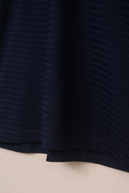 Blue Mesh Stretch Sports T‑Shirt – BeBold