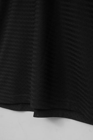 Black Mesh Stretch Sports T‑Shirt – BeBold