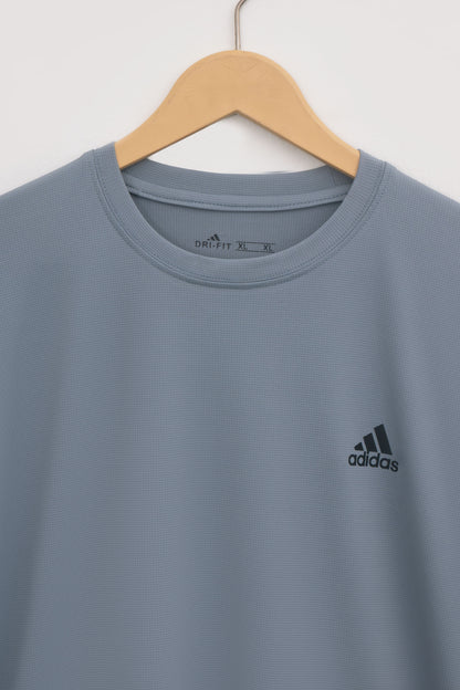 Gray Dri-fit 4 Way Stretch T‑Shirt-BeBold