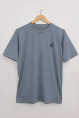 Gray Dri-fit 4 Way Strech T‑Shirt-BeBold