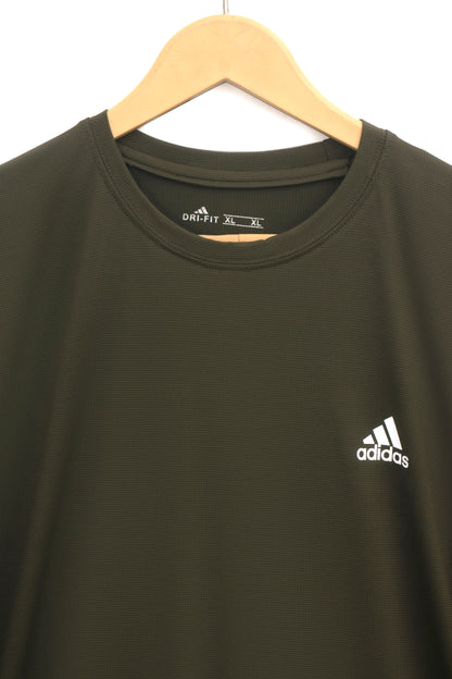 Olive Green Dri-fit 4 Way Stretch T‑Shirt-BeBold