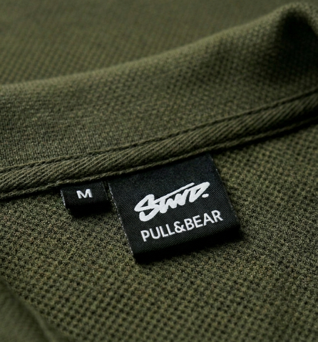 Popcorn Polo Shirt for Men | Sami Down Shoulder Relaxed Fit | Olive green