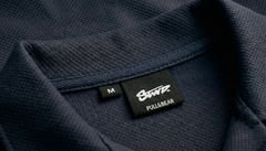 Popcorn Polo Shirt for Men | Sami Down Shoulder Relaxed Fit | Navy