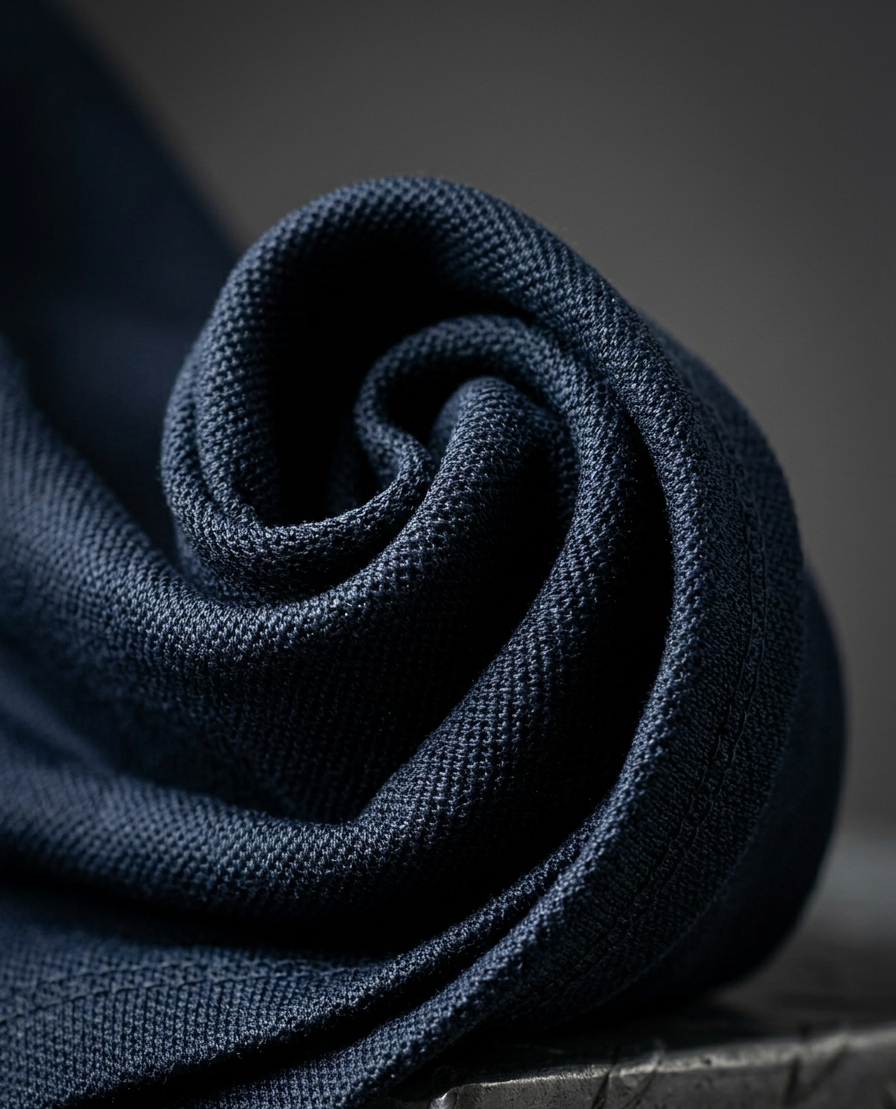 Popcorn Polo Shirt for Men | Sami Down Shoulder Relaxed Fit | Navy