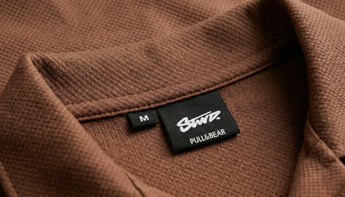 Popcorn Polo Shirt for Men | Sami Down Shoulder Relaxed Fit | Brown