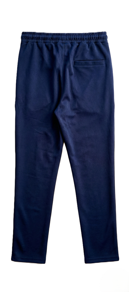 Navey Blue Premium Interlock Trousers-BeBold