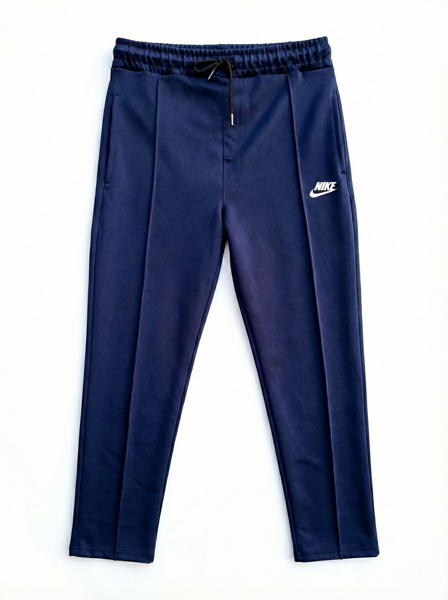 Navey Blue Premium Interlock Trousers-BeBold
